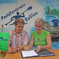 Arbeitstreffen des Festkomitees am 28.07.2009 am Schiffsanleger