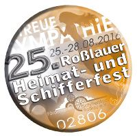 Kaufen Sie den Button zu Gunsten des 23. Roßlauer Heimat- und Schifferfestes