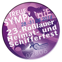 Kaufen Sie den Button zu Gunsten des 23. Roßlauer Heimat- und Schifferfestes